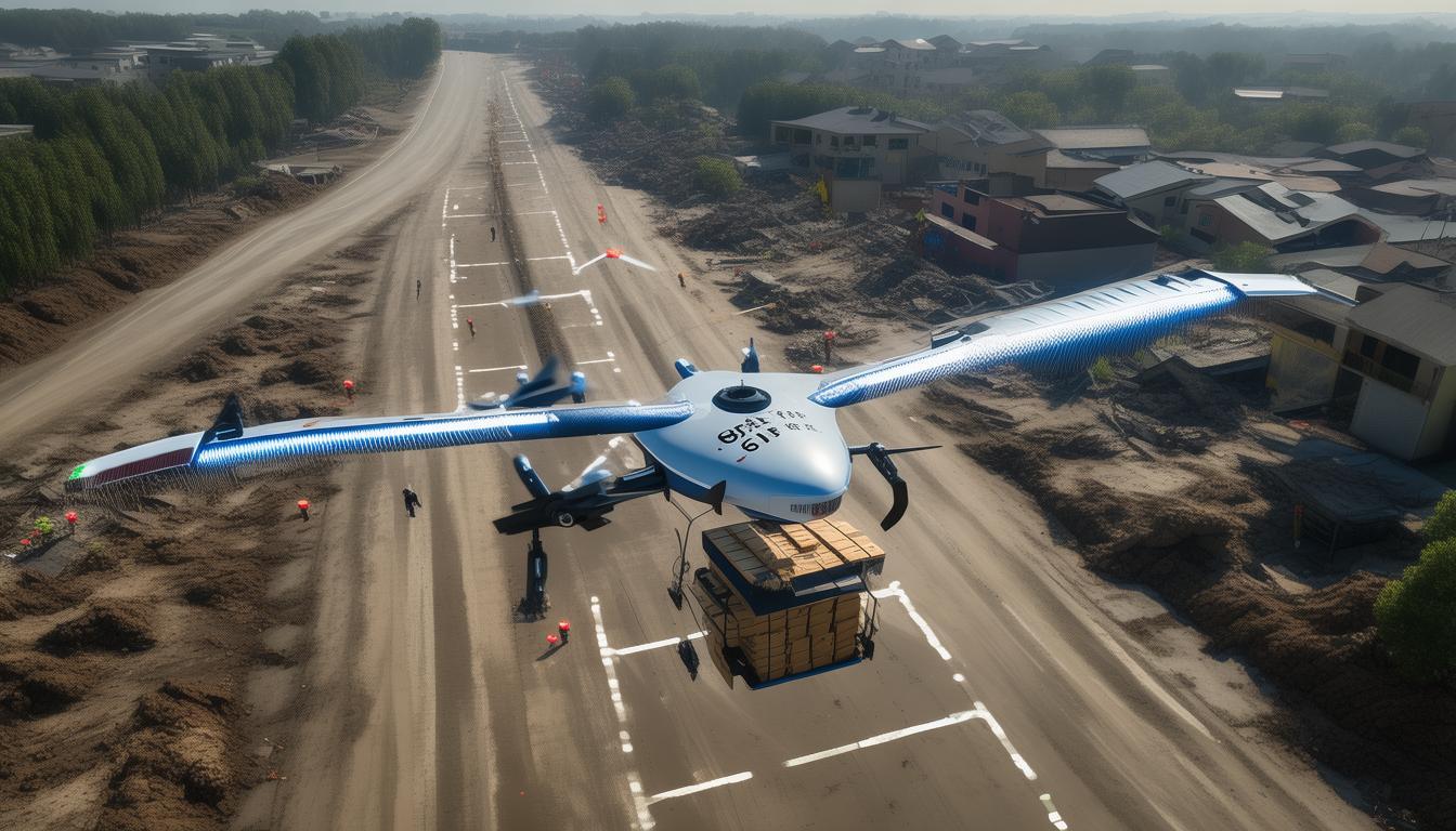 TP1000无人运输机的智能空投功能助力紧急物资运输_无人化运输_智能集装化无人运输机